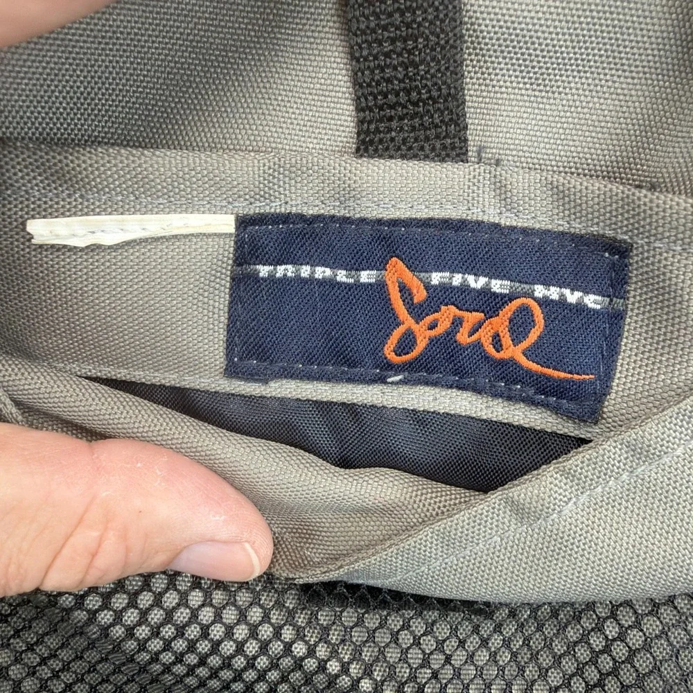 Vintage Triple Five Soul 555 Messenger Bag Orange Gray Y2K Crossbody Streetwear